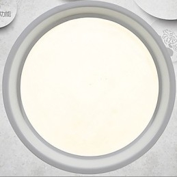 Moderne plafondlamp van metaal, inbouw