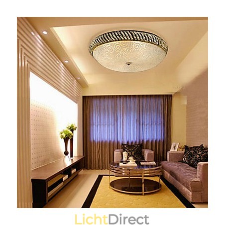 Luxe plafondlamp met 4 lampen in goud Luxe plafondlamp met 4 lampen in goud