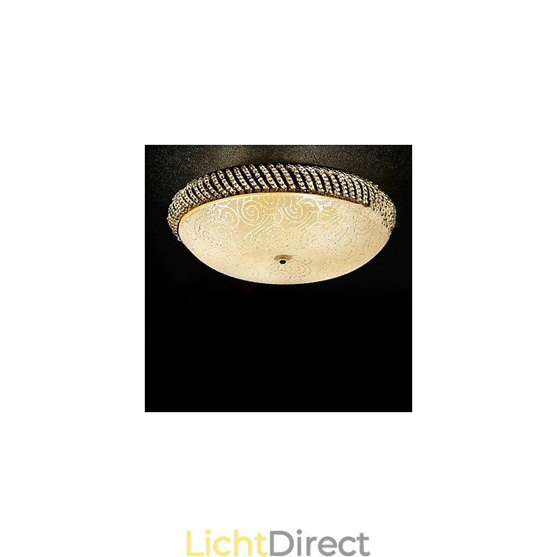 Luxe plafondlamp met 4 lampen in goud