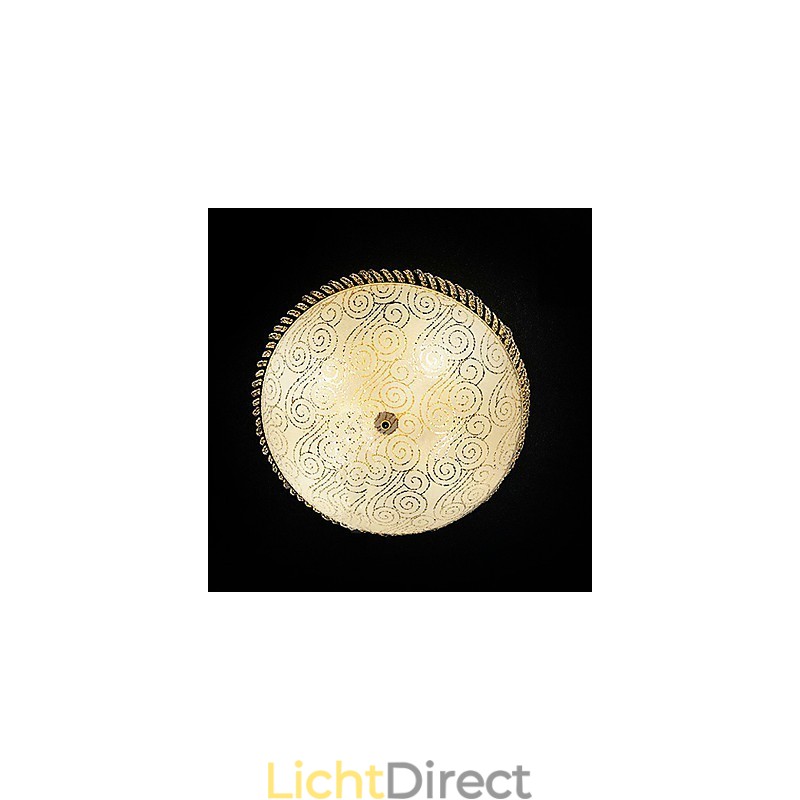 Luxe plafondlamp met 4 lampen in goud