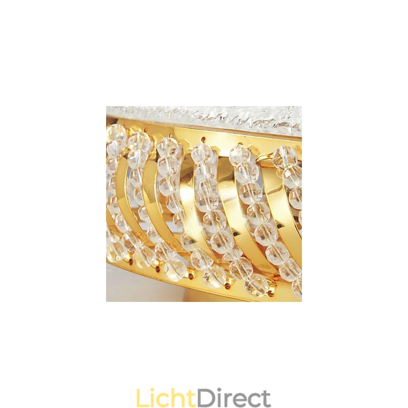 Luxe plafondlamp met 4 lampen in goud