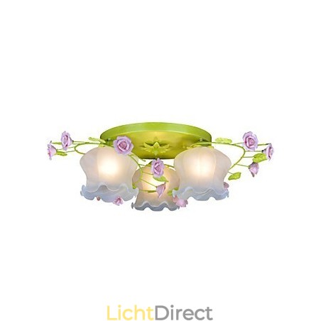 Creatieve lamp Lamp Warme tuinroos Drie eenvoudige plafondlampen Creatieve lamp Lamp Warme tuinroos Drie eenvoudige plafondlampen