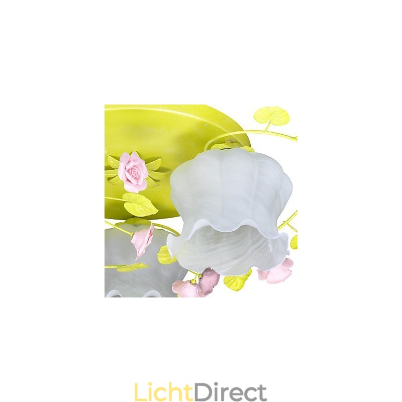 Creatieve lamp Lamp Warme tuinroos Drie eenvoudige plafondlampen