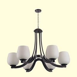Traditionele klassieke retro mini-stijl schilderij metalen kroonluchter
