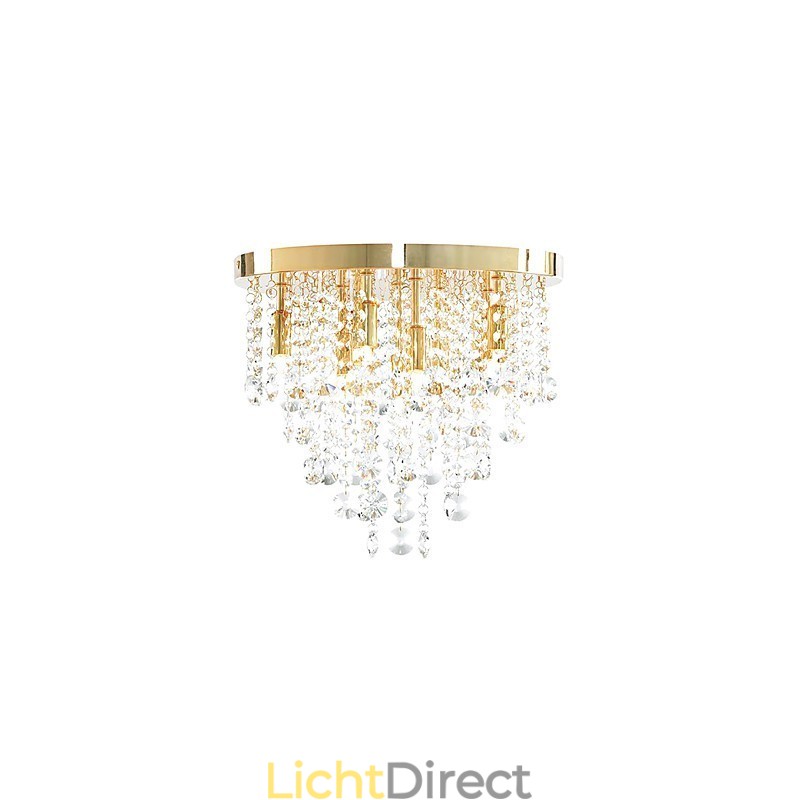 Moderne kristallen semi-inbouwlamp met 9 lampen (G9-lampvoet)