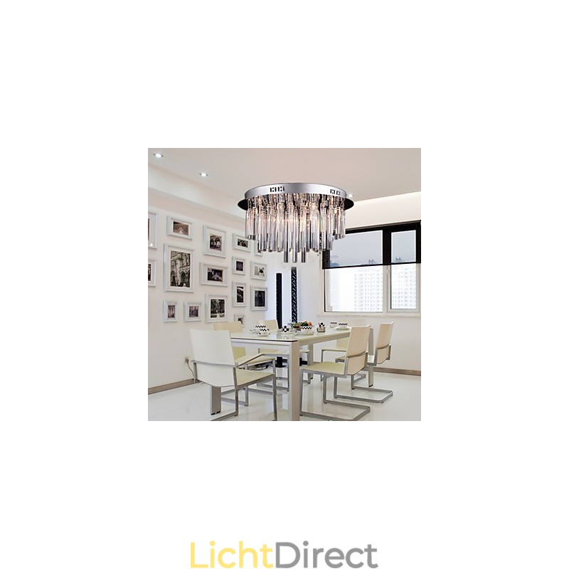 Moderne kristallen kroonluchter met 12 lampen