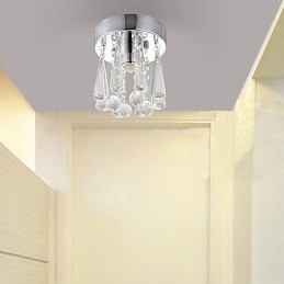 1 Lichte Semi Flush Mount in Kristal