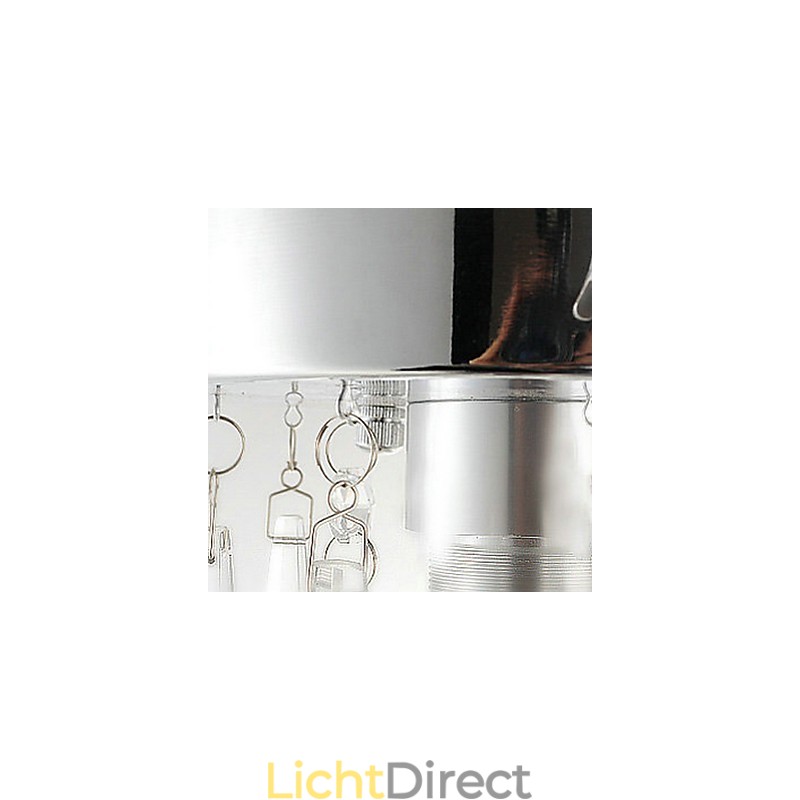 1 Lichte Semi Flush Mount in Kristal