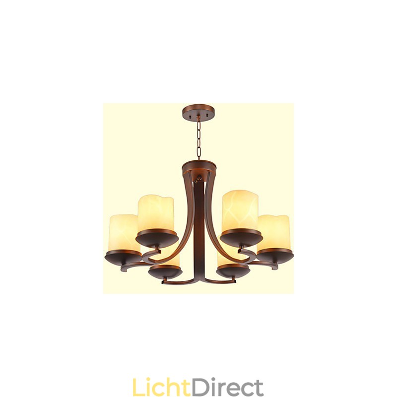 Traditionele klassieke retro mini-stijl schilderij metalen kroonluchter