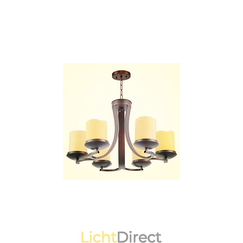 Traditionele klassieke retro mini-stijl schilderij metalen kroonluchter