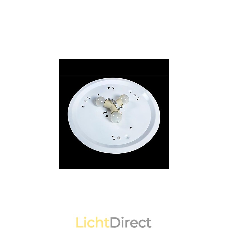 Witte plafondlamp van glas, kunsthars, Europees klassiek