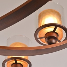 Traditionele klassieke retro mini-stijl schilderij metalen kroonluchter