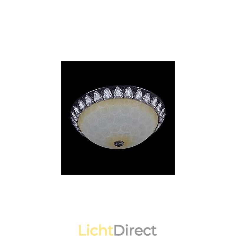 Inbouwlamp Patroon Glas Hars Zilver Snijwerk Europees Klassiek