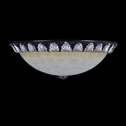 Inbouwlamp Patroon Glas Hars Zilver Snijwerk Europees Klassiek