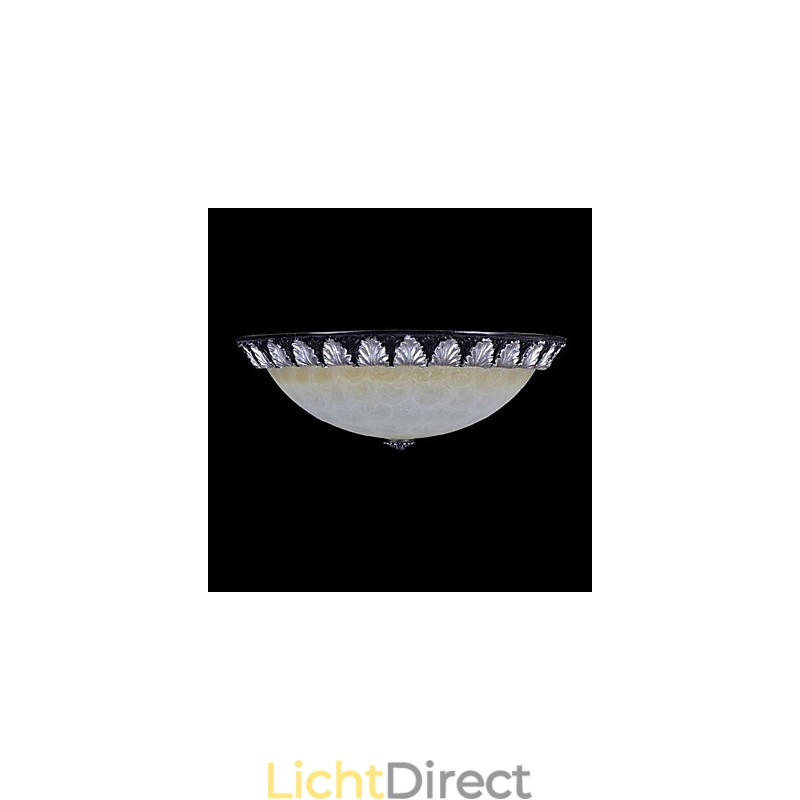 Inbouwlamp Patroon Glas Hars Zilver Snijwerk Europees Klassiek