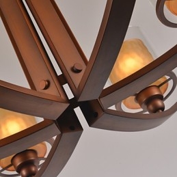 Traditionele klassieke retro mini-stijl schilderij metalen kroonluchter