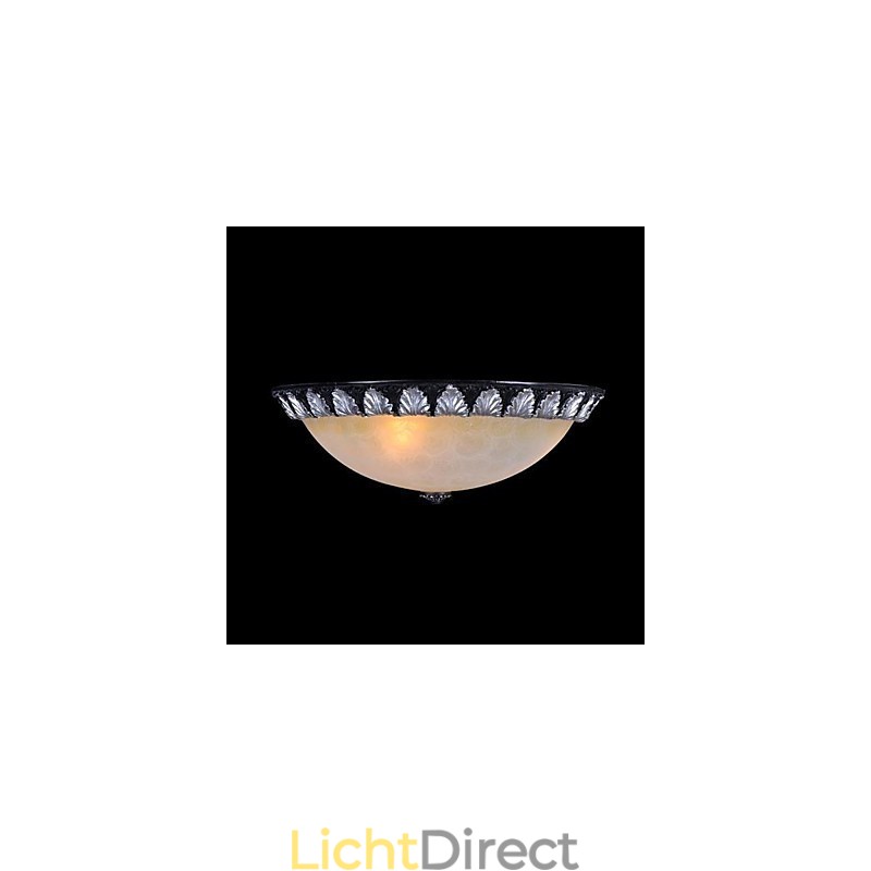 Inbouwlamp Patroon Glas Hars Zilver Snijwerk Europees Klassiek
