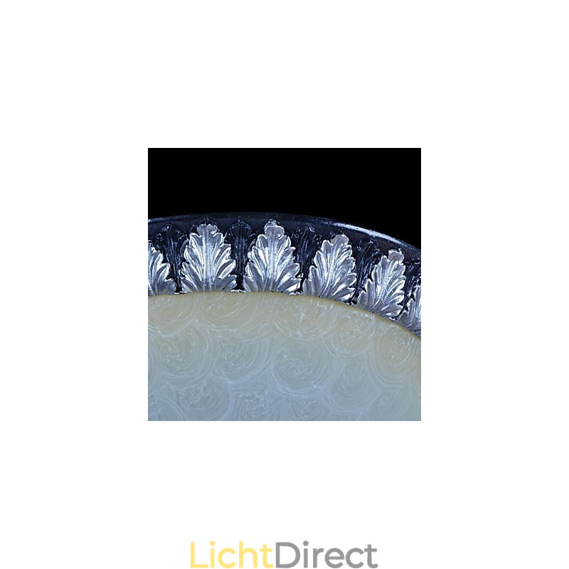 Inbouwlamp Patroon Glas Hars Zilver Snijwerk Europees Klassiek