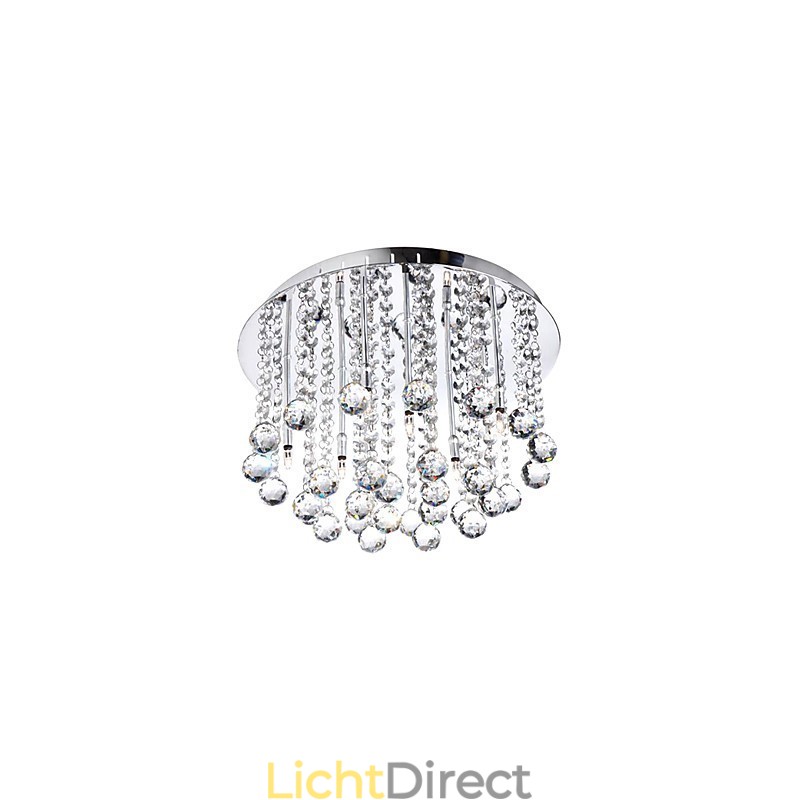 Moderne kristallen semi-inbouwlamp met 8 lampen (G4-lampvoet)