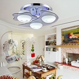 Inbouw 3 lampen moderne mode gecontracteerd wit roestvrij staal metaal