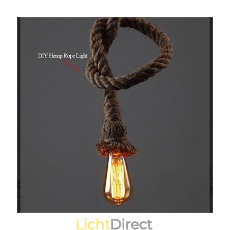 1 Licht DIY Kunst Hennep Touw Licht Creatieve Hennep Touw Hanglamp 1 Licht DIY Kunst Hennep Touw Licht Creatieve Hennep Touw Hanglamp
