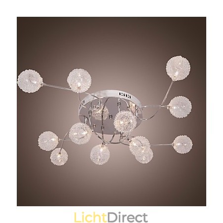 G4 12 lichts ijzeren inbouwlamp met aluminium kappen G4 12 lichts ijzeren inbouwlamp met aluminium kappen
