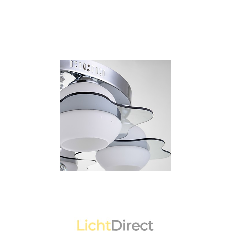 Moderne plafondlamp inbouw 3 lampen eigentijds metaal