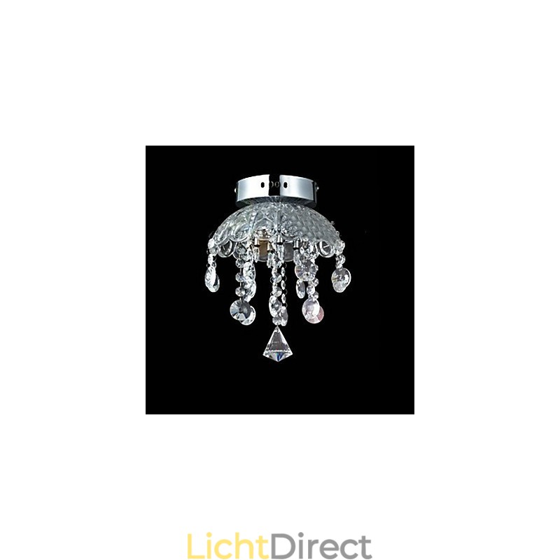 Kristallen semi-inbouwlamp met 3 lampen