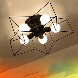 Korte Vijfpuntige Ster Verlichting Gepersonaliseerde Moderne Plafondlamp Kinderhuisvestingslampen