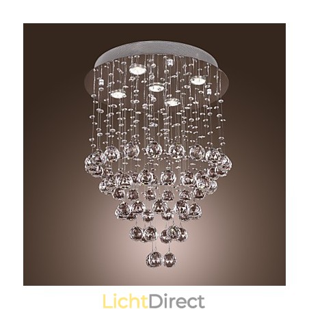 Kristallen kroonluchter met 5 lichtgevende lampjes (K9 Crystal) Kristallen kroonluchter met 5 lichtgevende lampjes (K9 Crystal)