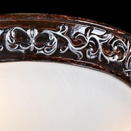 Inbouwlamp Glas Hars Zilver Snijwerk Europees Klassiek