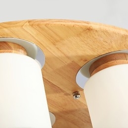 Hoge helderheid originele houten moderne plafondlampen landelijke stijl