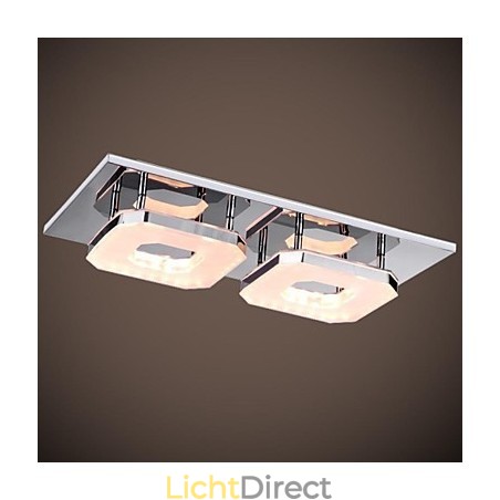 16W Acryl Inbouw 2-lichts Moderne Acryl Galvaniseren Roestvrij Staal 16W Acryl Inbouw 2-lichts Moderne Acryl Galvaniseren Roestvrij Staal