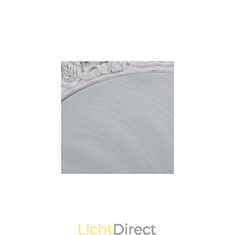 Witte plafondlamp van glas, kunsthars, Europees klassiek