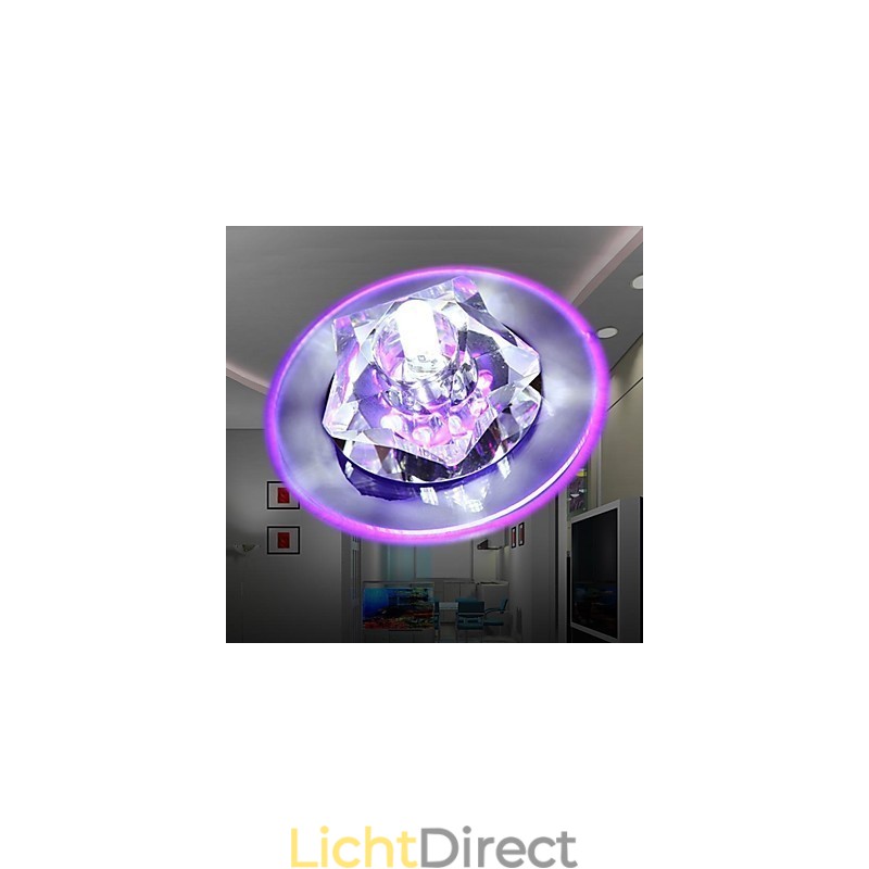 Moderne eigentijdse kristalchroom kristal inbouw