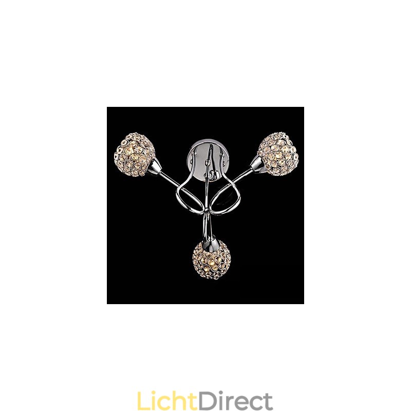Moderne, eigentijdse, traditionele, klassieke, kristal-gegalvaniseerde metalen hanglamp, inbouw