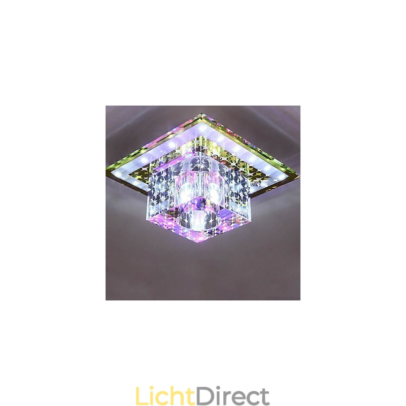 Kristallen plafondlamp Spotlight SMD 3W Creatieve lamp Buislamp Kleurrijke kleur Koepellamp