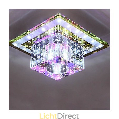 Kristallen plafondlamp Spotlight SMD 3W Creatieve lamp Buislamp Kleurrijke kleur Koepellamp