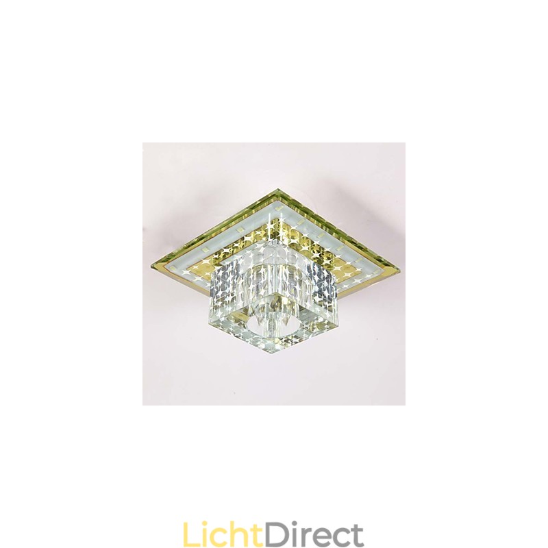 Kristallen plafondlamp Spotlight SMD 3W Creatieve lamp Buislamp Kleurrijke kleur Koepellamp