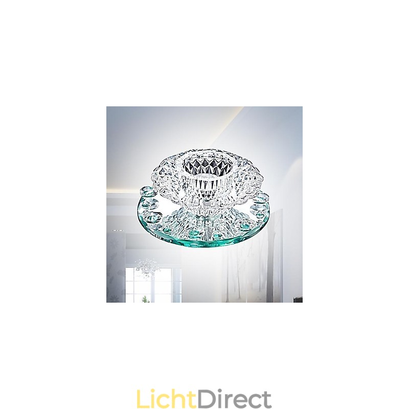 Moderne eigentijdse kristallen mini-stijl chromen metalen inbouwkast