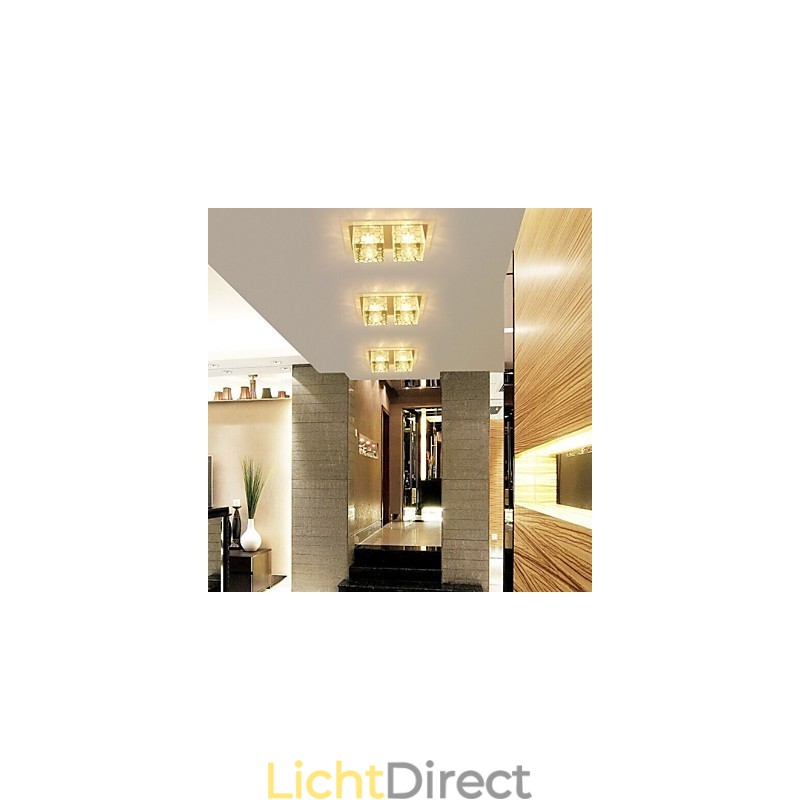 27*15*5CM Kristallen Plafondlamp Spotlight SMD 6W Creatieve Lamp Buislicht Kleurrijke Kleur Koepellicht