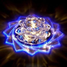 20*8.5CM Mini Kristallen Plafondlamp Spotlight 3W Creatieve Lamp Buislicht Kleurrijke Kleur Vierkante Koepellamp