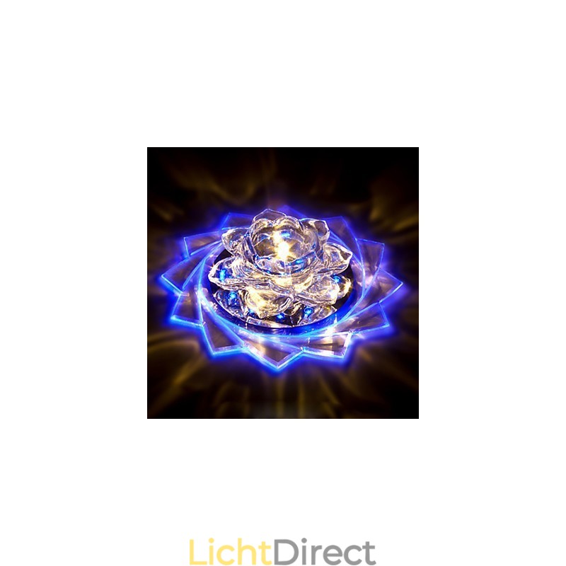 20*8.5CM Mini Kristallen Plafondlamp Spotlight 3W Creatieve Lamp Buislicht Kleurrijke Kleur Vierkante Koepellamp