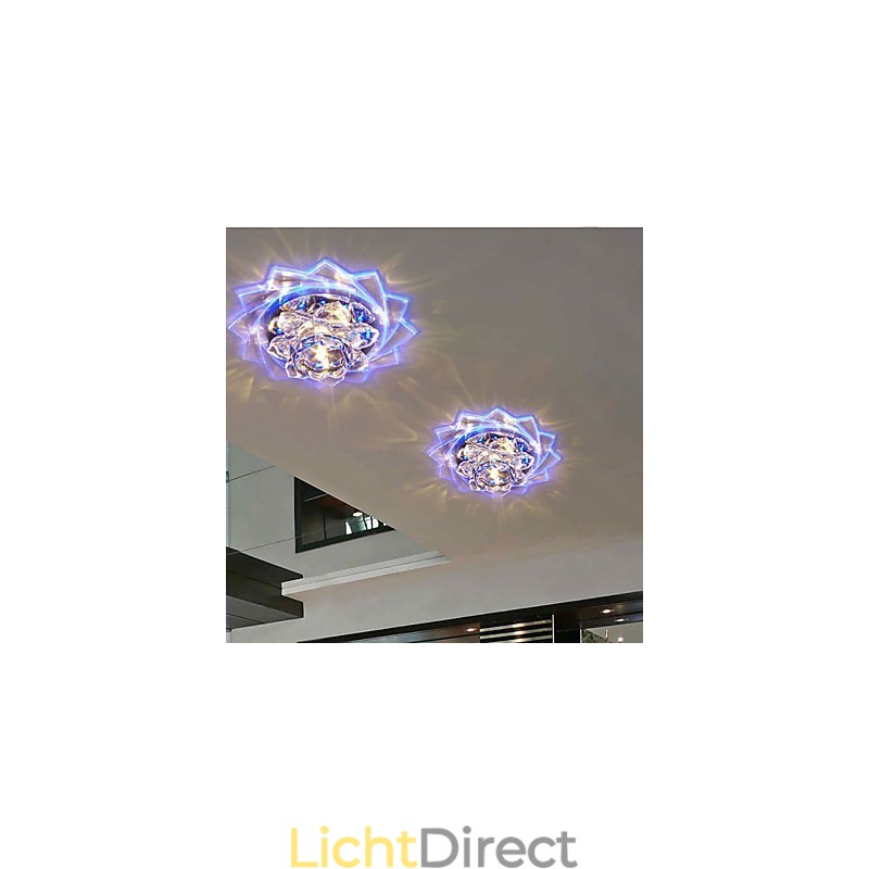 20*8.5CM Mini Kristallen Plafondlamp Spotlight 3W Creatieve Lamp Buislicht Kleurrijke Kleur Vierkante Koepellamp