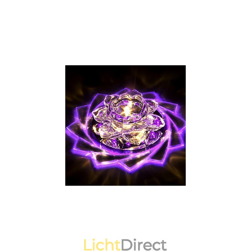 20*8.5CM Mini Kristallen Plafondlamp Spotlight 3W Creatieve Lamp Buislicht Kleurrijke Kleur Vierkante Koepellamp