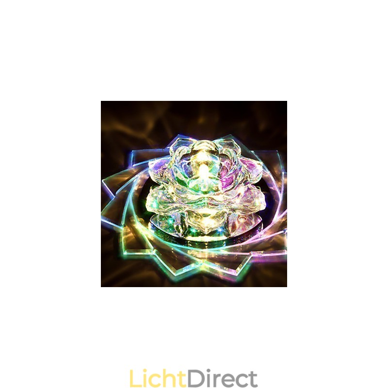 20*8.5CM Mini Kristallen Plafondlamp Spotlight 3W Creatieve Lamp Buislicht Kleurrijke Kleur Vierkante Koepellamp