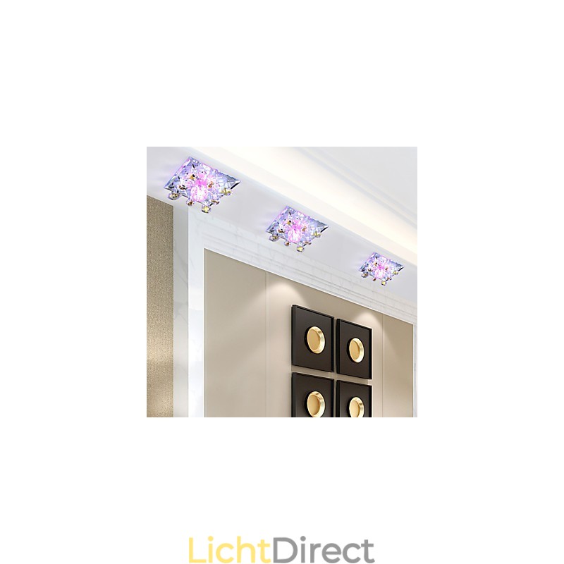 Vierkante pokkenlamp licht kristal licht Creatives koepel licht buislamp licht