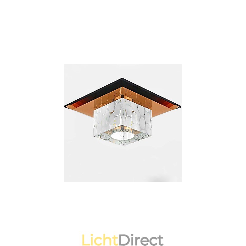 Mini Kristallen Plafondlamp Spotlight 3W Creatieve Lamp Buislamp Kleurrijke Kleur Vierkante Koepellamp