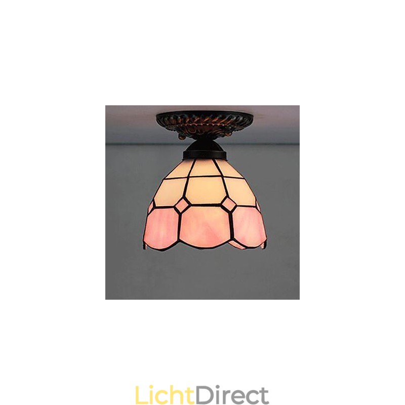 17*Europese landelijke creatieve kunst glas-in-lood absorberende koepellamp licht