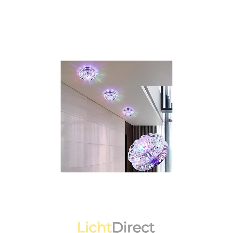 Kristallen plafondlamp Spotlight SMD 3W Creatieve lamp Absorb Dome Light